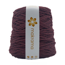 Cargar imagen en el visor de la galería, Hilaza Algodón 4mm Makrama 1kg Vino Bordo