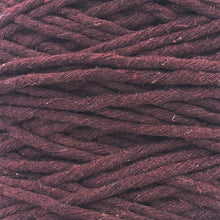 Cargar imagen en el visor de la galería, Hilaza Algodón 4mm Makrama 1kg Vino Bordo