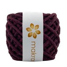 Cargar imagen en el visor de la galería, Hilaza Algodón Mini 4mm Makrama 150gr Vino Bordo