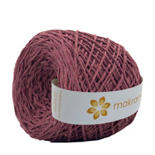 Cargar imagen en el visor de la galería, Hilaza Algodón 2mm Makrama 500gr Vino