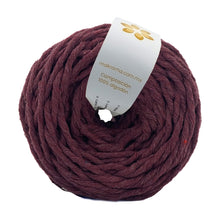 Cargar imagen en el visor de la galería, Hilaza Algodón 3mm Makrama 100m Vino