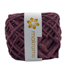 Cargar imagen en el visor de la galería, Hilaza Algodón 3mm Makrama 100m Vino