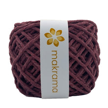 Cargar imagen en el visor de la galería, Hilaza Algodón 3mm Makrama 100m Vino