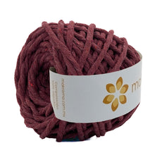 Cargar imagen en el visor de la galería, Hilaza Algodón Mini 4mm Makrama 150gr Vino
