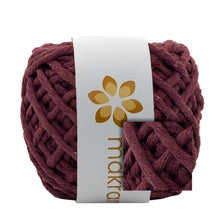 Cargar imagen en el visor de la galería, Hilaza Algodón Mini 4mm Makrama 150gr Vino
