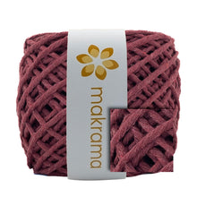 Cargar imagen en el visor de la galería, Hilaza Algodón 4mm Makrama 500gr Vino