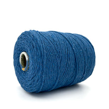 Cargar imagen en el visor de la galería, Hilaza Algodón 3mm Makrama 1kg Azul Capri