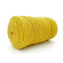 Cargar imagen en el visor de la galería, Cuerda Algodón 2mm Makrama 500gr Amarillo
