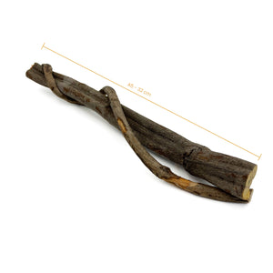 Bastón Madera Makrama 32cm - 36cm