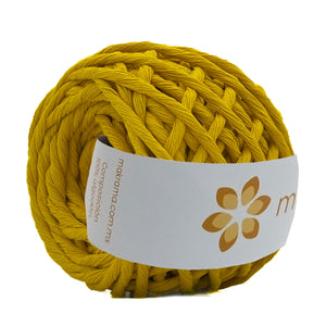 Hilaza Algodón Mini 4mm Makrama 150gr Amarillo Girasol