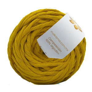 Hilaza Algodón Mini 4mm Makrama 150gr Amarillo Girasol