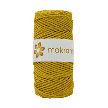 Cargar imagen en el visor de la galería, Cuerda Algodón 2mm Makrama 100m Amarillo
