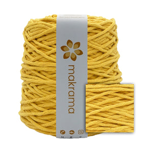 Hilaza Algodón 4mm Makrama 1kg Amarillo Mango