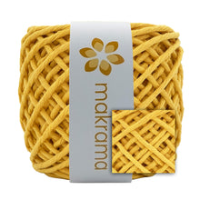 Cargar imagen en el visor de la galería, Hilaza Algodón 4mm Makrama 500gr Amarillo Mango
