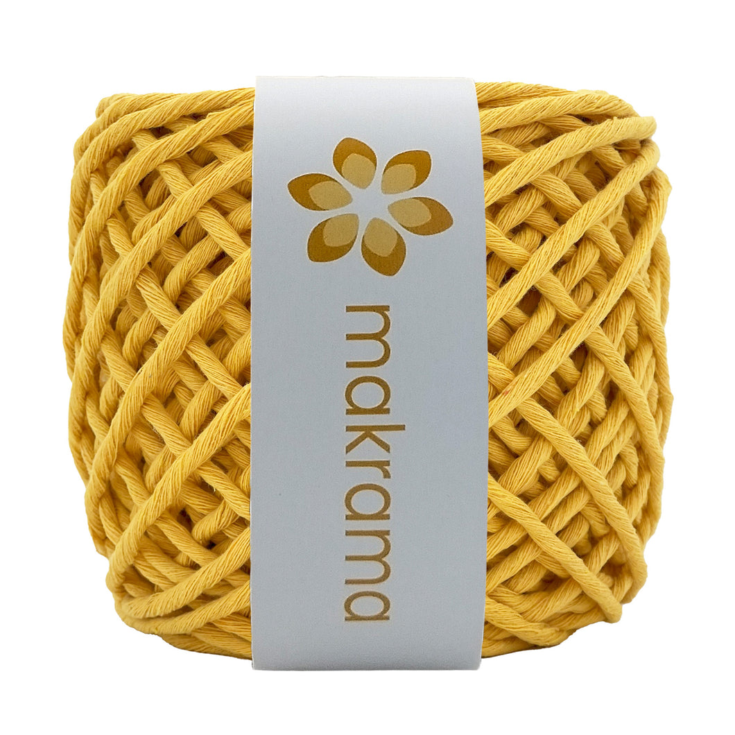 Hilaza Algodón 4mm Makrama 500gr Amarillo Mango