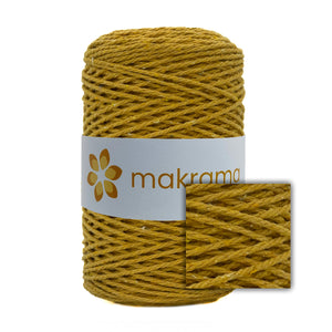 Cuerda Algodón 2mm Makrama 500gr Amarillo Mantequilla