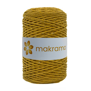 Cuerda Algodón 2mm Makrama 500gr Amarillo Mantequilla
