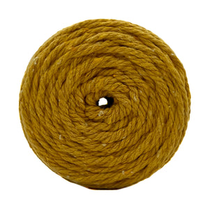 Cuerda Algodón 2mm Makrama 100m Amarillo Mantequilla