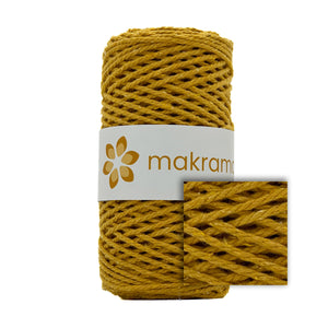 Cuerda Algodón 2mm Makrama 100m Amarillo Mantequilla