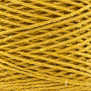 Cuerda Algodón 2mm Makrama 100m Amarillo Mantequilla