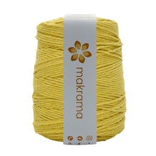 Cargar imagen en el visor de la galería, Hilaza Algodón 3mm Makrama 1kg Amarillo Mantequilla
