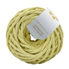 Cargar imagen en el visor de la galería, Hilaza Algodón Mini 4mm Makrama 150gr Amarillo Pastel
