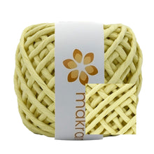Cargar imagen en el visor de la galería, Hilaza Algodón Mini 4mm Makrama 150gr Amarillo Pastel
