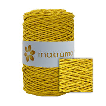 Cargar imagen en el visor de la galería, Cuerda Algodón 2mm Makrama 500gr Amarillo
