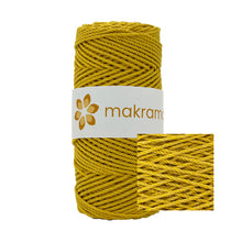 Cargar imagen en el visor de la galería, Cuerda Algodón 2mm Makrama 100m Amarillo
