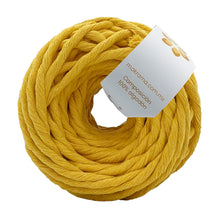 Cargar imagen en el visor de la galería, Hilaza Algodón Mini 4mm Makrama 150gr Amarillo Mango
