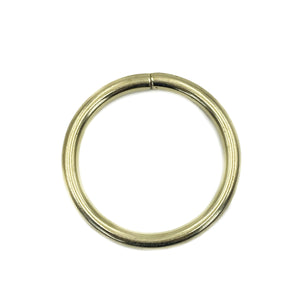 Aros De Metal 6.0cm Makrama Dorado 10pz