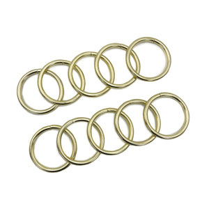 Aros De Metal 6.0cm Makrama Dorado 10pz