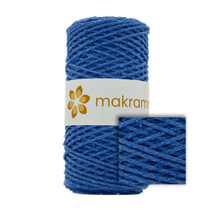 Cuerda Algodón 2mm Makrama 100m Azul Bondi