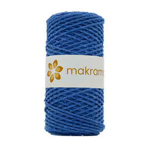 Cuerda Algodón 2mm Makrama 100m Azul Bondi