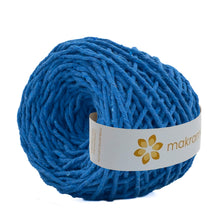 Cargar imagen en el visor de la galería, Hilaza Algodón 3mm Makrama 100m Azul Capri
