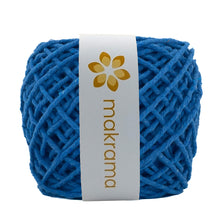 Cargar imagen en el visor de la galería, Hilaza Algodón 3mm Makrama 100m Azul Capri
