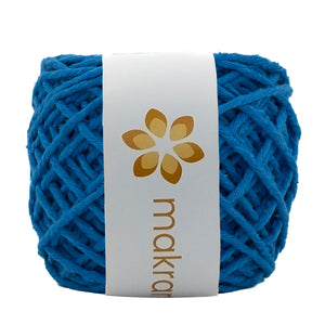 Hilaza Algodón Mini 2mm Makrama 150gr Azul Capri