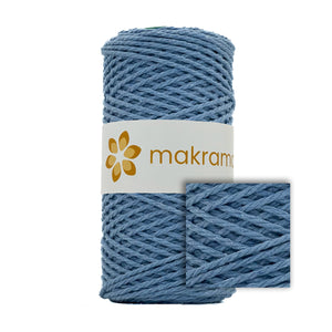 Cuerda Algodón 2mm Makrama 100m Azul Claro