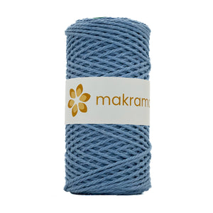 Cuerda Algodón 2mm Makrama 100m Azul Claro