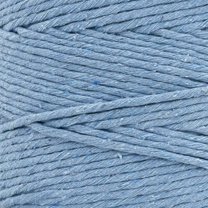 Hilaza Algodón 3mm Makrama 1kg Azul Claro