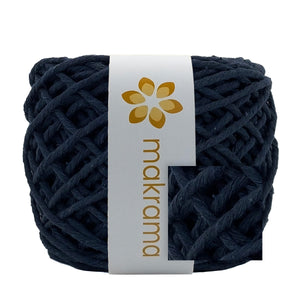 Hilaza Algodón 3mm Makrama 100m Azul Marino