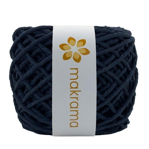 Hilaza Algodón 3mm Makrama 100m Azul Marino