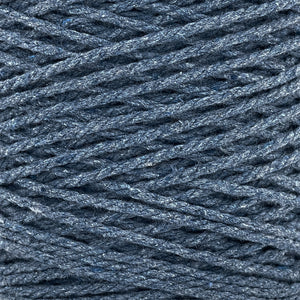 Cuerda Algodón 2mm Makrama 500gr Azul Oxford