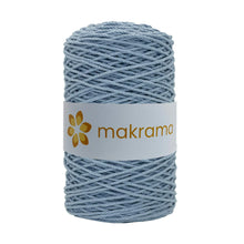 Cargar imagen en el visor de la galería, Cuerda Algodón 2mm Makrama 500gr Azul Pastel
