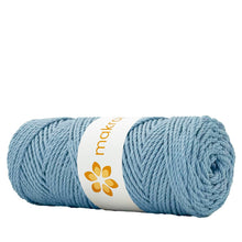 Cargar imagen en el visor de la galería, Cuerda Algodón 2mm Makrama 100m Azul Pastel

