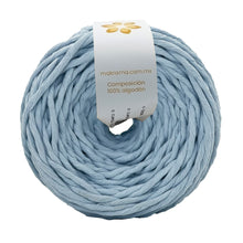 Cargar imagen en el visor de la galería, Hilaza Algodón 4mm Makrama 500gr Azul Pastel
