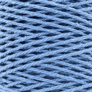 Cuerda Algodón 2mm Makrama 500gr Azul Plumbago