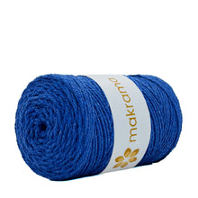 Cargar imagen en el visor de la galería, Cuerda Algodón 2mm Makrama 500gr Azul Rey
