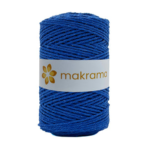 Cuerda Algodón 2mm Makrama 500gr Azul Rey