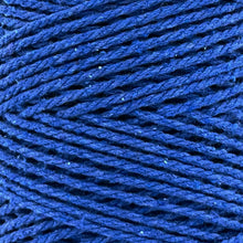 Cargar imagen en el visor de la galería, Cuerda Algodón 2mm Makrama 500gr Azul Rey
